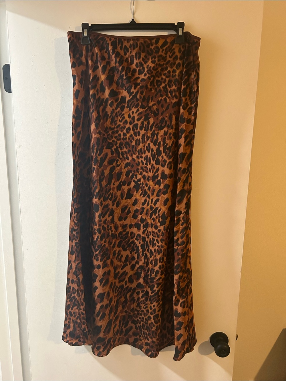 a new day Leopard Print Maxi Skirt in Brown and Black